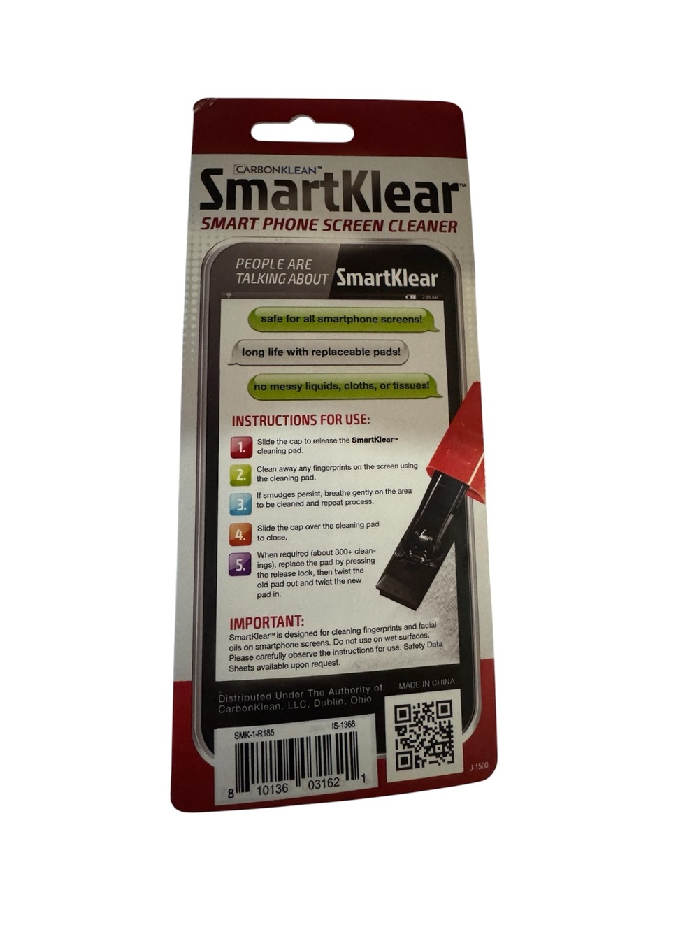 SmartKlear Smart Phone Screen Cleaner - Picture 2 of 2